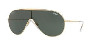 Ray-Ban RB3697 Wings II Sunglasses - Men's, Gold Frame, Dark Green Lenses, 905071-33