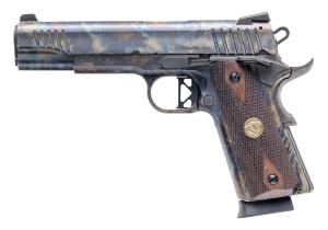 Chiappa Firearms CHIAPPA 1911 SUPERIOR GRADE PISTOL 45 AUTO 5IN BARREL 8RD COLOR CASE COMBAT HAMMER/TRIGGER FIBER OPTIC SIGHTS WITH RMR & RMSC ADAPTERS DIAMOND CHK WALNUT GRIPS 2-8 RD MAG 440.235