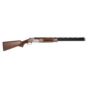 Charles Daly 930344 202A 28GA 26" O/U Shotgun, Silver Finish, Walnut Stock, Over/Under Design