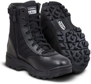 Original S.W.A.T. Classic 9in. Side Zip Tactical Boots, Black, 4.5, 115201-4.5-R