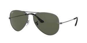 Ray-Ban Aviator Large Metal RB3025 Sunglasses, Green Lenses, RB3025 919031-58