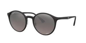 Ray-Ban RB4336 Chromance Sunglasses, Matte Black, Grey Mirror Silver Chromance, 50, RB4336CH-601S5J-50