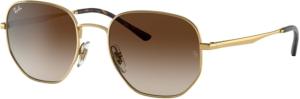 Ray-Ban RB3682 Sunglasses, Gradient Brown Lenses, Arista, 51, RB3682-001-13-51