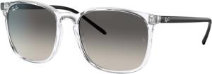 Ray-Ban RB4387 Sunglasses, Grey Gradient Lenses, Transparent, 56, RB4387-647711-56