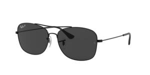 Ray-Ban RB3799 Sunglasses, Black Frame, Black Lens, Polarized, 57, RB3799-002-48-57