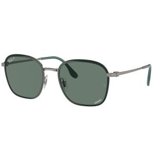 Ray-Ban 0RB3720 Green on Gunmetal Sunglasses w/Polarized Gray Lenses 0RB3720-9264O9-55
