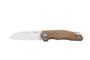 MKM Root Jens Anso Slip Joint Folding Knife (Natural Canvas Micarta)
