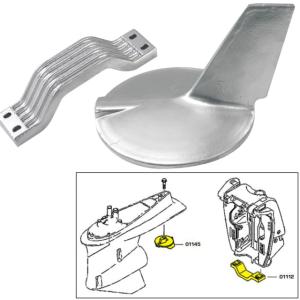 Tecnoseal Anode Kit w/Hardware - Yamaha 200-300HP Hi-Performance - Zinc, 21106