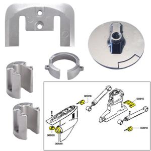 Tecnoseal Anode Kit w/Hardware - Mercury Bravo 1 - Aluminum, 20803AL