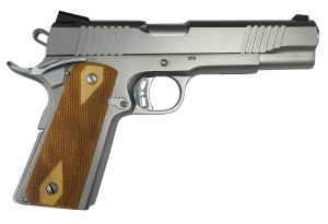 ROCK ISLAND M1911-A1 Rock 9mm 5" 10rd Pistol - Stainless / Wood Grips