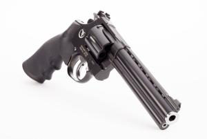 NIGHTHAWK CUSTOM Korth Mongoose 357 Mag 5.25" 6rd Revolver | Black DLC + Rubber Grips