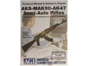 American Gunsmithing Institute (AGI) Technical Manual & Armorer's Course Video AKS-MAK-90-AK-47 Semi-Auto Rifles" DVD - 691777"