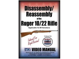 American Gunsmithing Institute (AGI) Disassembly and Reassembly Course Video Ruger 10/22 Rifles" DVD - 754274"