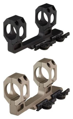 American Defense Manufacturing Dual Ring Scope Mount w/ 2in Offset and 1,93in Top of Rail to Centerline of Rings, 30mm Rings, Black, AD-RECON-H 30 STD-TL