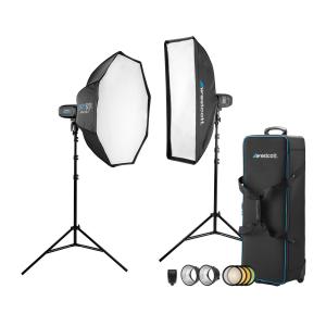 Westcott FJ400 Strobe 2-Light Location Kit with FJ-X3 S Wireless Trigger for Sony Cameras in Black