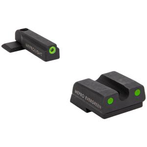 Meprolight Evergreen H&K 45/P30/VP9/SFP9 (Not VP2020) Green Ring/Green Pistol Sight Set 83200051