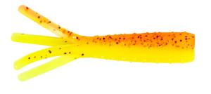 Z-man Tiny Ticklerz Soft Bait, 8 pack, 1.75in, Firetreuse, MTIC-380PK8