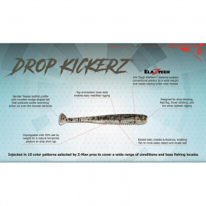 Z-Man Drop Kickerz Soft Bait Minnow - Twlight