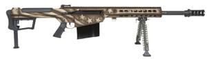 Barrett M107A1 America 250 Series Anniversary 50 BMG 20" 1:15 Bbl Rifle w/RMJ Tactical Kestrel Tomahawk, Challenge Coin, & Pelican Case 20153