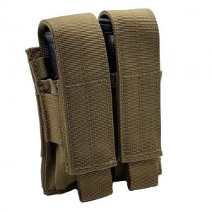 Shellback Tactical Double Pistol Mag Pouch, Molle compatible, Coyote, One Size, SBT-5000-CT