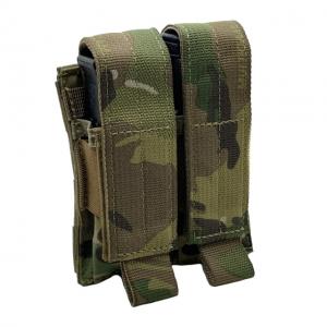 Shellback Tactical Double Pistol Mag Pouch, Molle compatible, Multicam, One Size, SBT-5000-MC