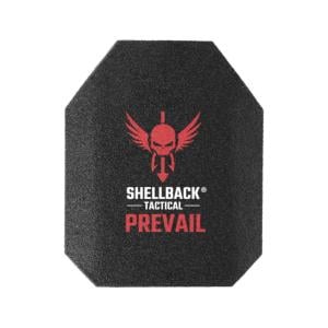 Shellback Tactical Prevail Series AR1000 Level III+ Single Curve 10 x 12 Hard Armor Plate, Black, 10 x 12, SBT-AR1000RP-BK