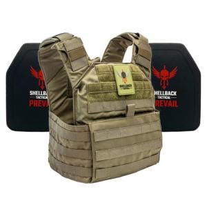 Shellback Tactical Banshee Rifle Lightweight Level IV Ceramic Plates Armor Kit, Ranger Green, One Size, SBT-BANRIF-4SICMH-RG