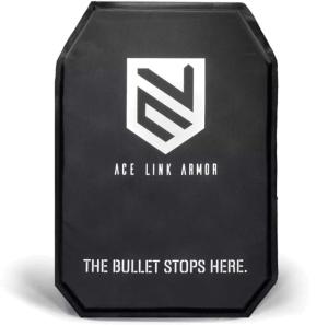 Ace Link Armor Armor T-Shirt Dual Protection Soft Insert Bullet And Stab Proof, Black, 8x12in, A-SAP-3AS1-0812