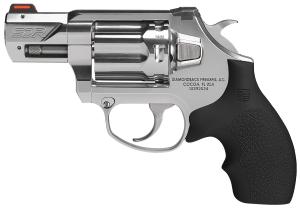 Diamondback Firearms, SDR, Self Defense Revolver, DA/SA, 9MM, 2" Barrel, Stainless Steel Construction, Polished Finish, Silver, Fiber Optic Sights, 6 Rounds