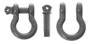 Overland Vehicle Systems Recovery Shackle 3/4in 4.75 Ton - Sold In Pairs, Grey, 19010206