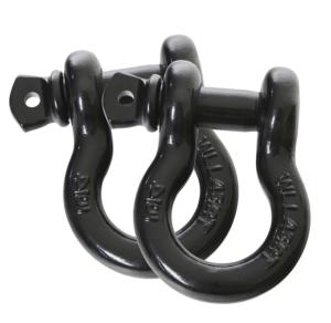 Overland Vehicle Systems Recovery Shackle, 3/4in, 4.75 Ton, Sold In Pairs, Black, 19010201
