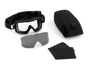 Revision Merlinhawk Goggle System Essential Kit, Black Frame, Clear and Smoke Lenses, Regular, 4-2100-0020