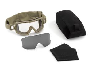 Revision Merlinhawk Goggle System Essential Kit, Tan 499 Frame, Clear and Smoke lenses, Regular, 4-2100-0021