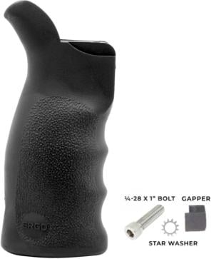 ERGO TDX-0 Tactical Deluxe Zero Angle Suregrip, AR-10/AR-15, Black, 4021-B-BK