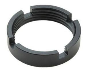 Ergo Grip Castle Nut, Black, 4971-B