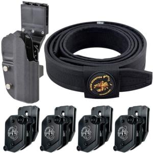 Black Scorpion Outdoor Gear USPSA Grand Master Production Holster / Shooting Belt Combo, Right, Canik TP9SFx, Black, 2XL, CO06-TP9SFX-BTXXLBK
