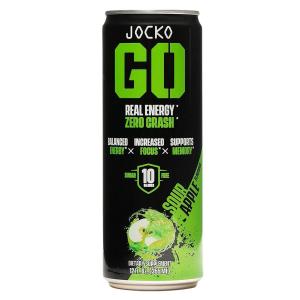 Jocko Fuel 29003 Sour Apple Energy Drinks 12oz 12Pack