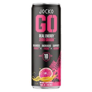 Jocko Fuel 29076 Pink Lemonade Energy Drinks 12oz 12Pack
