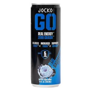 Jocko Fuel 29119 Blue Rasberry Energy Drinks 12oz 12Pack