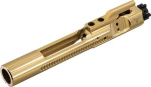 TRYBE Defense AR-15 5.56 Complete Bolt Carrier Group, High-Polished Gold Titanium Nitride, BCG556-GLD