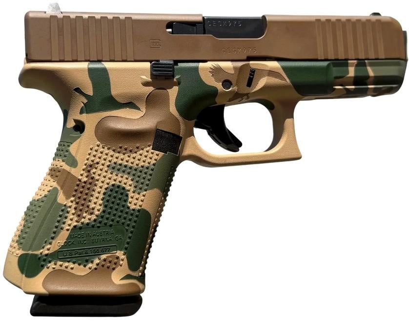 Glock G47 Gen5 MOS Full Size Frame 9mm Luger 17+1 4.49" Black GMB Barrel, Vintage Camo