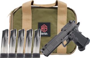 Alpha Foxtrot AF1911 Romulus Promo AA47X1CIG-XDBK20-PROM Pistol 9mm Luger 4.25" 20+1 Semi-Auto Black DLC Threaded Compensated Barrel Optic-Ready Slide