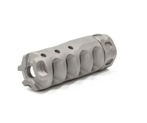 Precision Armament Hypertap Muzzle Brake .45 Caliber, 11/16-24, Matte Stainless, A04675