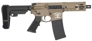 Brigade BM-15 Pistol 5.56 Forged Receiver 5" SBA3 Tactical Brace 5" M-Lok Rail A2 Flash Hider