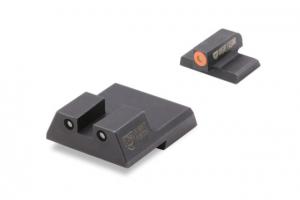 Night Fision Perfect Dot Front Night Sights w/ Square Notch Rear for HK, Orange Front w/ Green Tritium - Black Rear w/ Gree, fits VP9, VP9SK, .45C, .45C Tactical, P30, P30L, P, HAK-126-003-OGZG