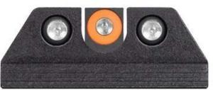 Night Fision Standard Height Night Sight Set, Mossberg MC1sc/MC2/MC2c, Orange Front Ring, U Notch Rear, MBG-352-007-OGZG