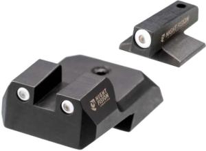 Night Fision Night Sight Set For 1911 - .160 Blade White Front Ring, White Rear Rings - 1911-326-003-WGWG