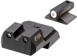 Night Fision 1911 Tritium Night Sight Set, .180 Blade White Front Ring, U Notch Rear, 1911-325-007-WGZG