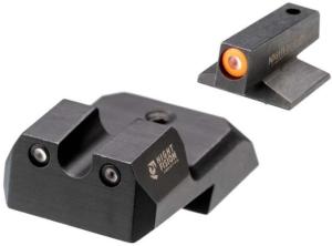 Night Fision 1911 Tritium Night Sight Set, .180 Blade Orange Front Ring, U Notch Rear, 1911-325-007-OGZG