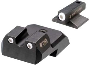 Night Fision 1911 Tritium Night Sight Set, .180 Blade White Front Ring, U Notch White Rear Rings, 1911-325-007-WGWG